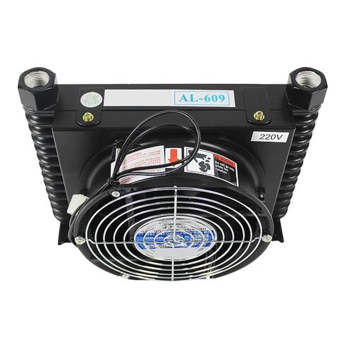 Oil Cooling Heat Exchanger Radiator Oil Cooler Plate Pin AL609T-CA 10L/min Flow Hydraulic System Efficient Shock Absorption(AC110) in Kuwait