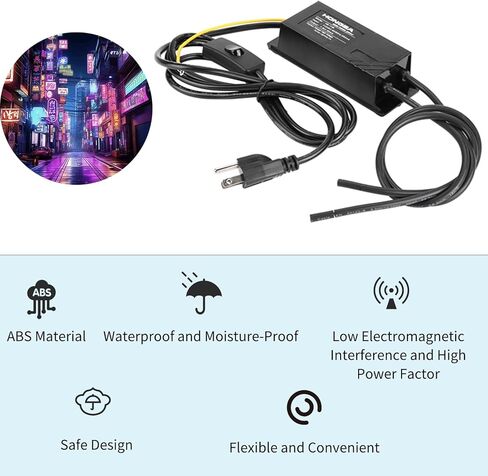 Neon Sign Transformer Power Supply Rectifier Kit, 7.5KV 30mA 110V, Neon Light Ballast Replacement, Neon Tech Power Supply Model, Neon Transformer Power, Electronic Neon Light Signs for Bar in Saudi Arabia