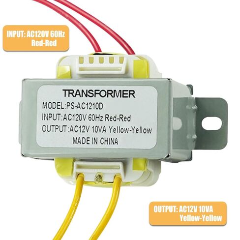 120V to 12V AC Step Down Transformer 10VA Single Phase AC Power Converter for Audio Lighting and General Electronics in Kuwait
