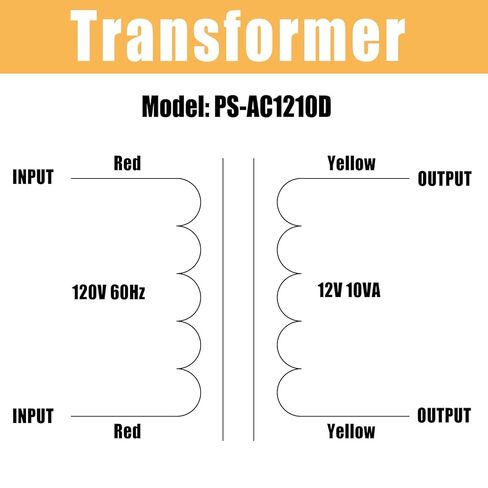 120V to 12V AC Step Down Transformer 10VA Single Phase AC Power Converter for Audio Lighting and General Electronics in Kuwait