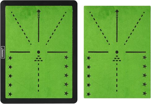 Golf Hitting Mat with Swing Path Feedback – Dual Velvet Replaceable Top, 16x12 in for Indoor/Outdoor Driving, Chipping & Putting Practice – Gift for Golfers in Saudi Arabia
