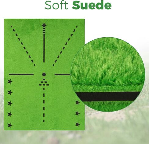 Golf Hitting Mat with Swing Path Feedback – Dual Velvet Replaceable Top, 16x12 in for Indoor/Outdoor Driving, Chipping & Putting Practice – Gift for Golfers in Saudi Arabia