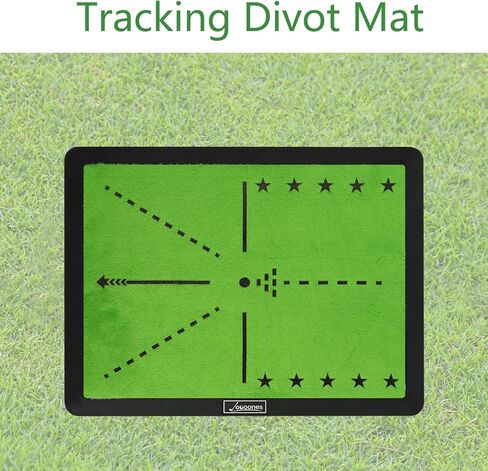 Golf Hitting Mat with Swing Path Feedback – Dual Velvet Replaceable Top, 16x12 in for Indoor/Outdoor Driving, Chipping & Putting Practice – Gift for Golfers in Saudi Arabia