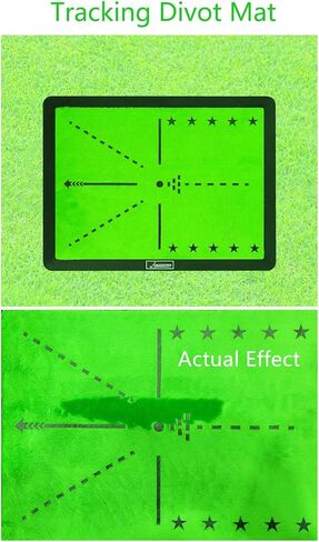 Golf Hitting Mat with Swing Path Feedback – Dual Velvet Replaceable Top, 16x12 in for Indoor/Outdoor Driving, Chipping & Putting Practice – Gift for Golfers in Saudi Arabia