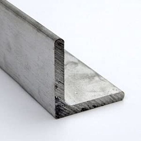 زاوية من الفولاذ المقاوم للصدأ 316، لمسة نهائية غير مصقولة (مطحنة)، ASTM A276، طول ساق متساوي، زوايا مستديرة، طول ساق 1 بوصة، سمك الجدار 0.125 بوصة، طول 12 بوصة، OnlineMetals in Kuwait