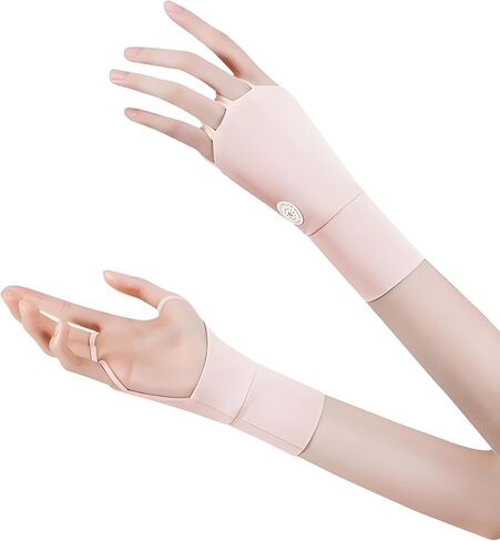 قفازات الجولف UPF50+ للنساء، قفازات نسائية بأصابع تعمل باللمس - نايلون خفيف الوزن للحماية من الشمس بدون أصابع in Kuwait