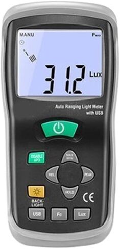 مقياس لوكس الرقمي، وهو مقياس إضاءة يستخدم لقياس الأشعة فوق البنفسجية الضارة لأشعة الشمس - وهو مستشعر رقمي محمول باليد لمؤشر الأشعة فوق البنفسجية in Kuwait