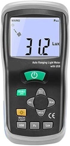 مقياس لوكس الرقمي، وهو مقياس إضاءة يستخدم لقياس الأشعة فوق البنفسجية الضارة لأشعة الشمس - وهو مستشعر رقمي محمول باليد لمؤشر الأشعة فوق البنفسجية in Kuwait