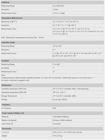 Digital Lux Meter Illuminance Meters Solar Irradiance Meters Measure and Check The Performance of Solar Panels and Photovoltaic System Illuminance Meters in Kuwait