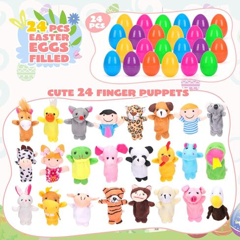 72 PCS البلاستيك المطبوعة بيض عيد الفصح الساطع 2.36 "طويل الصيد في عيد الفصح ، وملء الأطعمة وصالح الحفلات ، وسلة السلة in Kuwait