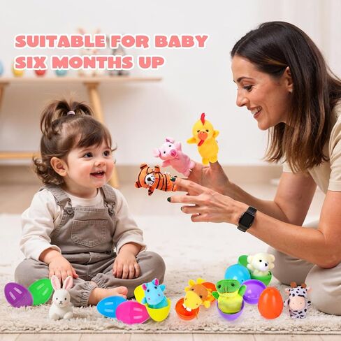 72 PCS البلاستيك المطبوعة بيض عيد الفصح الساطع 2.36 "طويل الصيد في عيد الفصح ، وملء الأطعمة وصالح الحفلات ، وسلة السلة in Kuwait