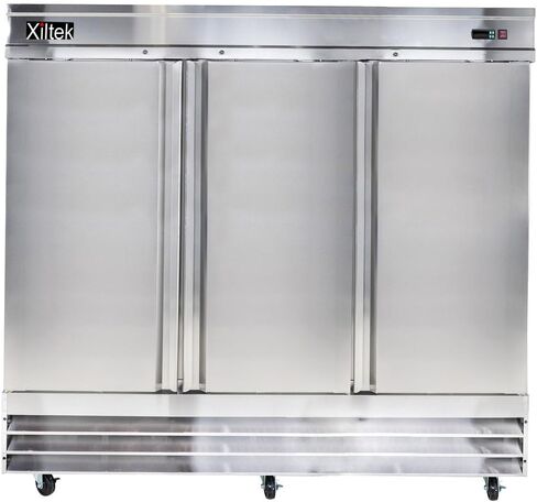 Xiltek 81" Commercial Three Door Freezer, All Stainless Steel, 72 cu.ft Reach-in Freezer for Restaurant, Bar, Shop, Food in Kuwait