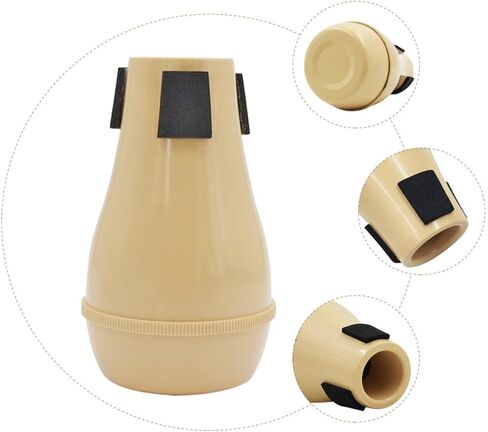 Totority Professional Tenor Trombone Mute Abs Material Half-closed Sound Silencer Lightweight Practice Accessory for Alto and Tenor Trombones in Saudi Arabia