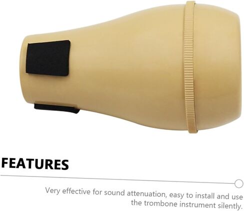 Totority Professional Tenor Trombone Mute Abs Material Half-closed Sound Silencer Lightweight Practice Accessory for Alto and Tenor Trombones in Saudi Arabia