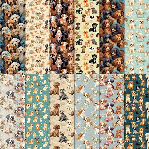 24 Sheets Scrapbook Paper Pad, 6"×6"Floral Decorative Craft Paper, Vintage Flower Garden Pattern Paper for DIY Card Making Photo Album Journal Decor in Kuwait
