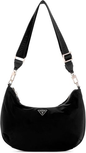 GUESS Eco Gemma Hobo Shoulder Bag, Black in Saudi Arabia