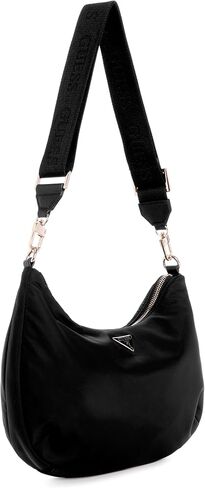 GUESS Eco Gemma Hobo Shoulder Bag, Black in Saudi Arabia