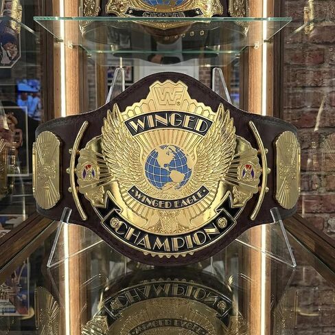 حامل عرض حزام البطولة، حامل أكريليك ممتاز 5 مم لأحزمة المصارعة والبطولة، متوافق مع العناوين المقلدة، عرض سطح الطاولة الشفاف الكريستالي in Kuwait