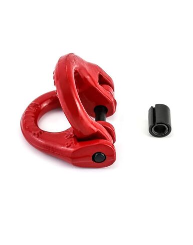 QWORK G80 Alloy Steel Hammerlock Coupling Link Connecting Link, 5/16", 4 Pack, Red, 4400 lbs Load Limit in Saudi Arabia