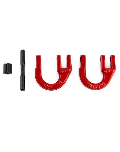 QWORK G80 Alloy Steel Hammerlock Coupling Link Connecting Link, 5/16", 4 Pack, Red, 4400 lbs Load Limit in Saudi Arabia