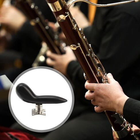 مجموعة دعم اليد لمسند المعصم من الباسون باللون الأسود المريح وسادة سرج اليد من الباسون جزء احترافي لملحقات أدوات الرياح in Kuwait