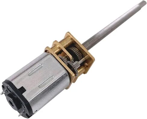 GA12-N20-M3*34 Micro Reduction Gear Motor DC 3V 6V 12V Lengthening Thread Shaft Screw Motor with Metal Gear Wheel(75,6) in Saudi Arabia