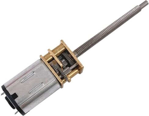 GA12-N20-M3*34 Micro Reduction Gear Motor DC 3V 6V 12V Lengthening Thread Shaft Screw Motor with Metal Gear Wheel(75,6) in Saudi Arabia