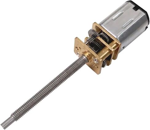 GA12-N20-M3*34 Micro Reduction Gear Motor DC 3V 6V 12V Lengthening Thread Shaft Screw Motor with Metal Gear Wheel(75,6) in Saudi Arabia