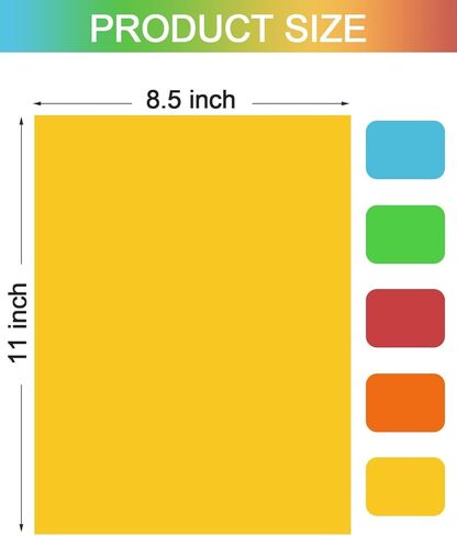 Cardstock 8.5x11 Inch Colored Paper, 5 Colors 120 Sheets Card Stock, Cardstock Paper for Scrapbooking, DIY Crafts, Assorted Cards Making (92LB Cover/250GSM) in Kuwait