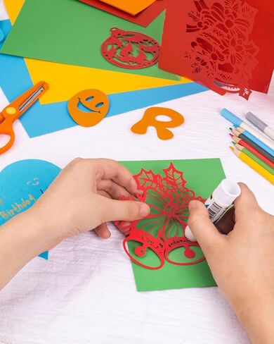 Cardstock 8.5x11 Inch Colored Paper, 5 Colors 120 Sheets Card Stock, Cardstock Paper for Scrapbooking, DIY Crafts, Assorted Cards Making (92LB Cover/250GSM) in Kuwait