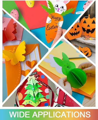 Cardstock 8.5x11 Inch Colored Paper, 5 Colors 120 Sheets Card Stock, Cardstock Paper for Scrapbooking, DIY Crafts, Assorted Cards Making (92LB Cover/250GSM) in Kuwait