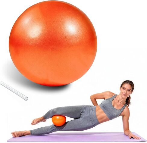 9 Inch Yoga Ball Anti Burst Slip Resistant，Soft Yoga Ball Fitness Ball for Yoga, Core Training, Barre, Stretching at Home Gym & Office in Saudi Arabia
