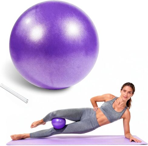 9 Inch Yoga Ball Anti Burst Slip Resistant，Soft Yoga Ball Fitness Ball for Yoga, Core Training, Barre, Stretching at Home Gym & Office in Saudi Arabia