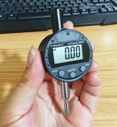 Electronic Digital Dial Indicator Digital Probe Indicator Dial Test Gauge High Resolution: 0.0005 inch/0.01mm Tool for Lathe Shop Woodworking（zg） in Kuwait