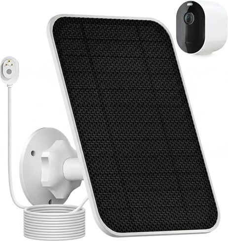 Solar Panel Charger for Arlo Battery Camera,Solar Panel for Arlo Pro 5S 2K, Pro 4, Pro 3, Floodlight, Ultra 2, and Ultra,5W IP65 Waterproof Solar Panel Charger for Arlo,9.84Ft Charging Cable(1 Pack) in Kuwait
