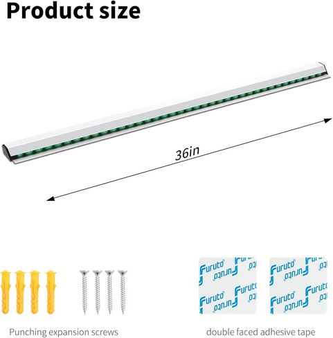طلب حامل تذكرة للمطعم | رف فحص من الألومنيوم مثبت على الحائط مقاس 36 بوصة | حاجز تذكرة معدني متين للمطبخ والخدمة in Kuwait