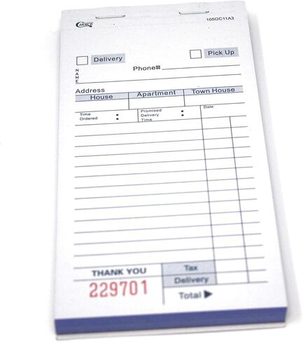 ورق نموذج طلب التسليم باللون الأبيض من Choice، كتاب خالي من الكربون مكون من 3 أجزاء 50 ورقة (10 عبوات - 500 ورقة إجمالية) in Saudi Arabia