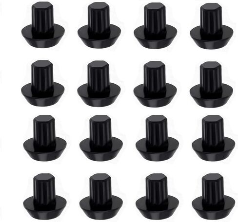 WB2K101 Gas Range Stovetop Rubber Feet Replacement Kitchenaid Gas Range Stove Top Cooktop Burner Grates with 3/16" Hole - Black Heat-Resistant Material (Rubber, black) in Saudi Arabia