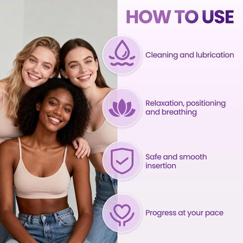 طقم تدريب قاع الحوض: مجموعة عصا سيليكون بتصميم ناعم ومرن للتقدم اللطيف، 8 أحجام مختلفة in Kuwait