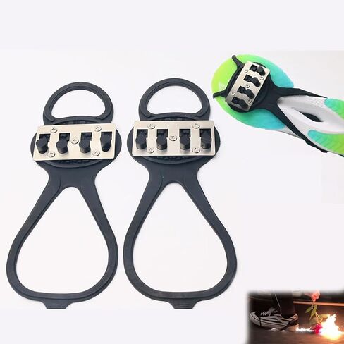 Bicycle Friction Spark Tool Pad, Bicycle Flint Pad, Foot Brake Sparking Foot Pressure Slider Riding Shoe Covers (Motorcycle, Scooter Accessories) in Kuwait