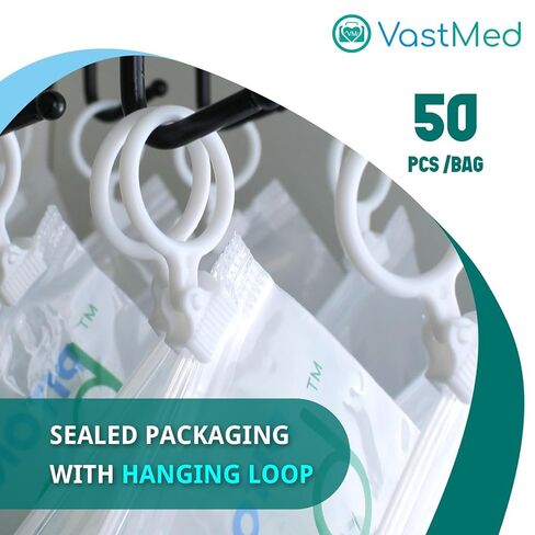 50 Pcs Pitone Irrigation Syringe with Curved Tip 12cc/ml by Vastmed | Disposable Dental Wisdom Teeth Syringes with Measure Scale for Tooth Care Oral Tonsil Stone in Saudi Arabia