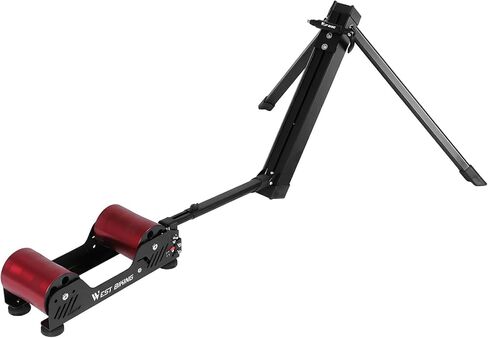 Indoor/Outdoor Use Bikes Trainer Indoor Foldable Bike Resistance Trainer Resistance Adjustable Portable Magnetic Bicycle Roller Folding Compatible with 16-29 Inch Bikes Indoor Cycling in Kuwait