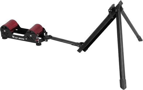 Indoor/Outdoor Use Bikes Trainer Silent Roller Mountain Bike Training Stand Resistance Adjustable Portable Magnetic Bicycle Roller Folding Compatible with 16-29 Inch Bikes Indoor Cycling in Kuwait