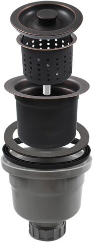 UYNAIT حوض المطبخ البلاستيك الصلب طبقة مزدوجة استنزاف تصفية الملحقات للخضروات حوض غسيل الصحون سلة استنزاف XK170(114 مللي متر) in Kuwait