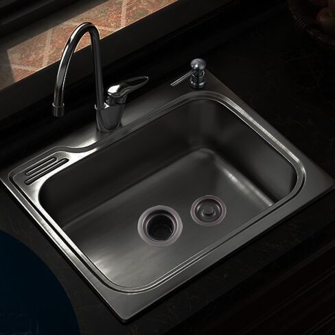 UYNAIT حوض المطبخ البلاستيك الصلب طبقة مزدوجة استنزاف تصفية الملحقات للخضروات حوض غسيل الصحون سلة استنزاف XK170(114 مللي متر) in Kuwait