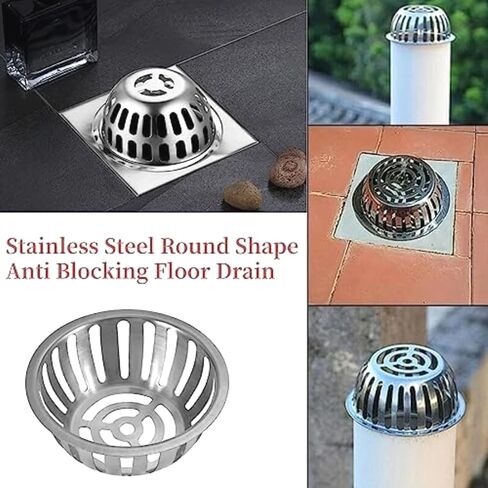 طقم غطاء صرف من الفولاذ المقاوم للصدأ مقاس 5 بوصات، يمنع الانسداد في الحدائق in Kuwait