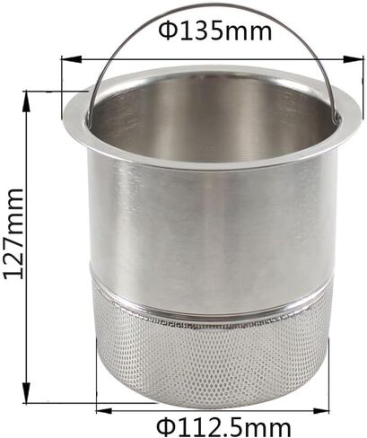 UYNAIT حوض المطبخ سلة عميقة للتصريف الياباني والكوري، حوض فردي كبير لغسل الخضروات، سلة فلتر عالية الجودة QS697 in Kuwait