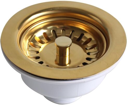 UYNAIT حوض 114 فولاذ كروي لتصريف الأطباق ذهبي اللون فاخر PVD ملحق XK223C034 in Kuwait