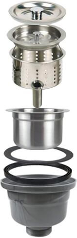 UYNAIT إكسسوارات حوض المطبخ حوض غسيل الخضروات 14 سم تصريف 140 مم سلة مصفاة سميكة XL171 in Kuwait