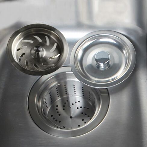 UYNAIT إكسسوارات حوض المطبخ حوض غسيل الخضروات 14 سم تصريف 140 مم سلة مصفاة سميكة XL171 in Kuwait